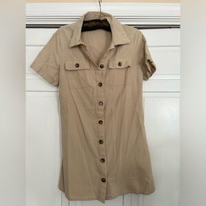 Button Up Safari Dress